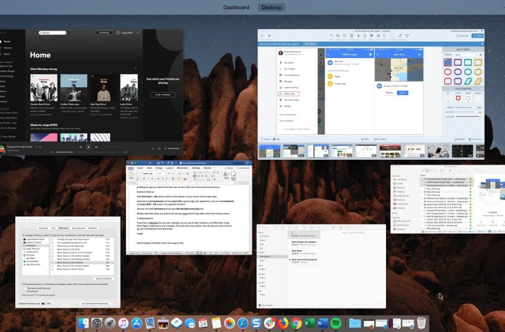 Mac Switch Between Fullscreen Apps Keyboard Shortcut